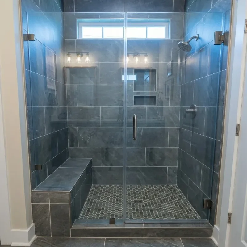 Master bathroom after remodel by Paez And More